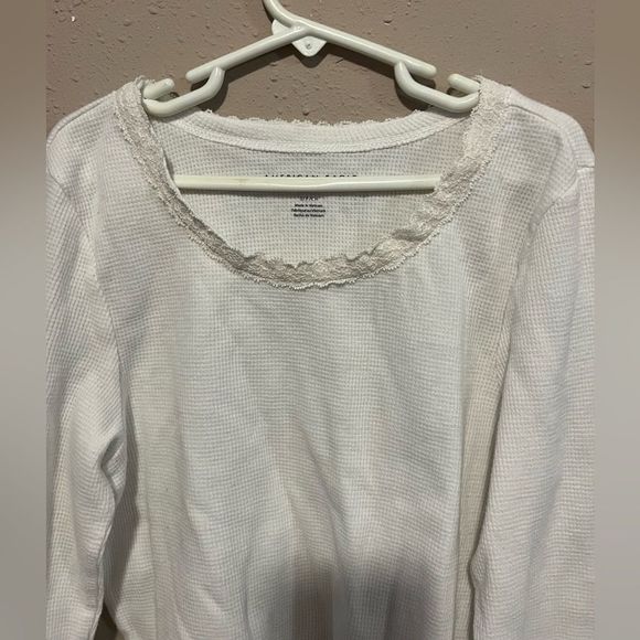 lace white long sleeve thermal American eagle - Picture 4 of 10